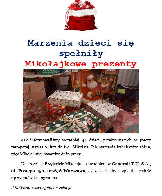 Marzenia dzieci się spełniły